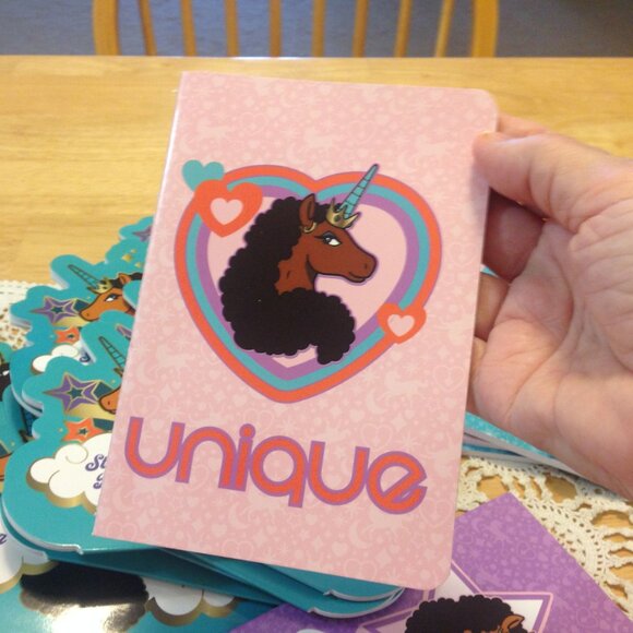 Christmas Stocking Stuffers bundle, stickers and notebooks, unicorns - Picture 8 of 8